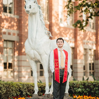 USC Graduation portrait shot by Paper Birch Collective, Orange County Photographers