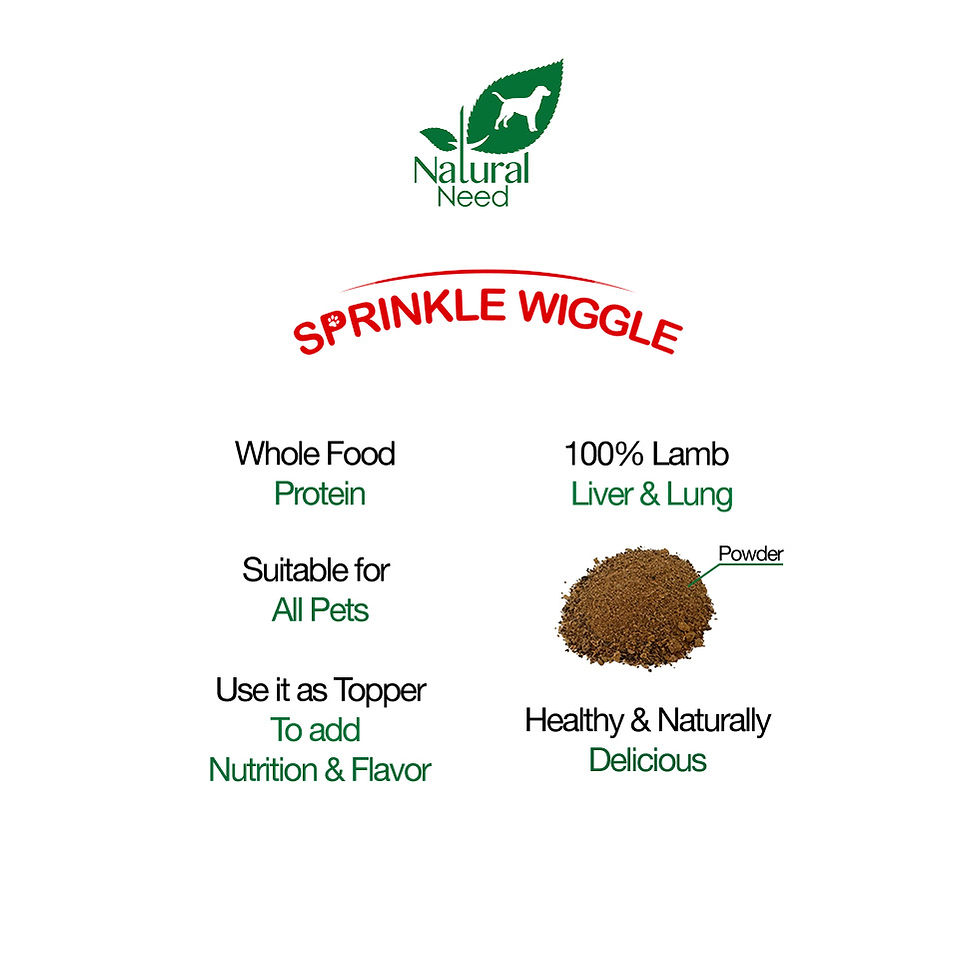 Thumbnail: Sprinkle Wiggle - All Natural, 100% Lamb Liver & Lung mix powder