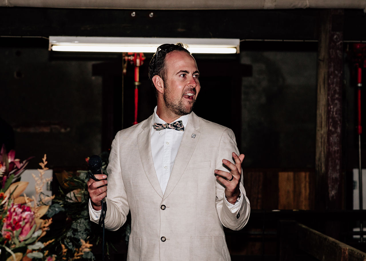 Speeches at Wedding Reception, Bathurst Wedding Photographer