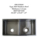 Undermount Stainless Steel Sink Square SRU331616 with Description