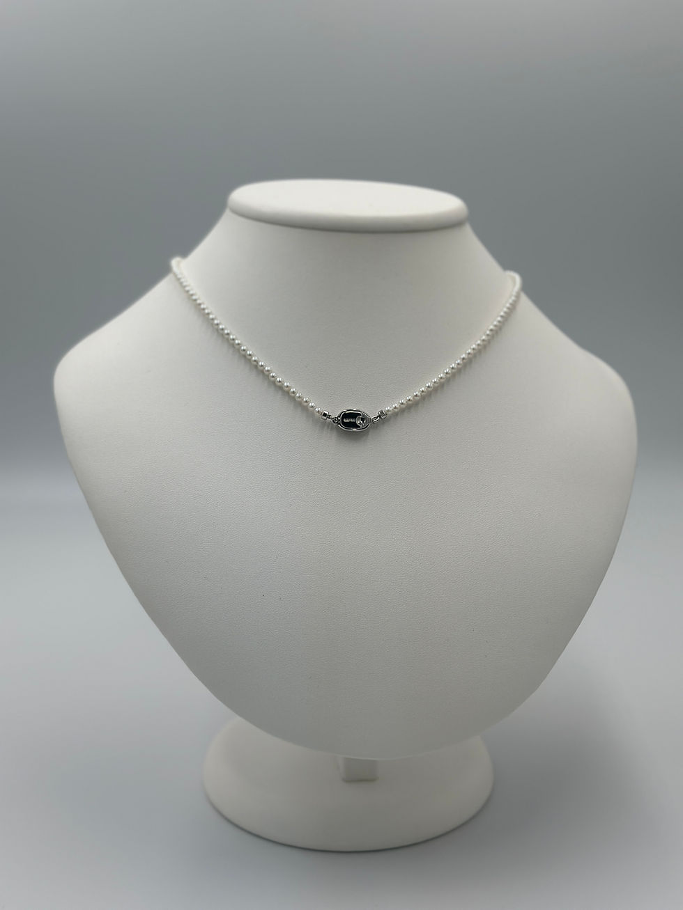 Thumbnail: Necklace 3x4mm Akoya Pearls