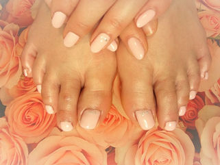 ❀ハンド&フットお揃い春ネイル❀