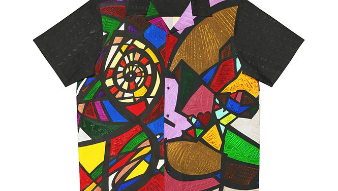 Co-Create, The Wisdom of the Heart - Men's Hawaiian Shirt (AOP)