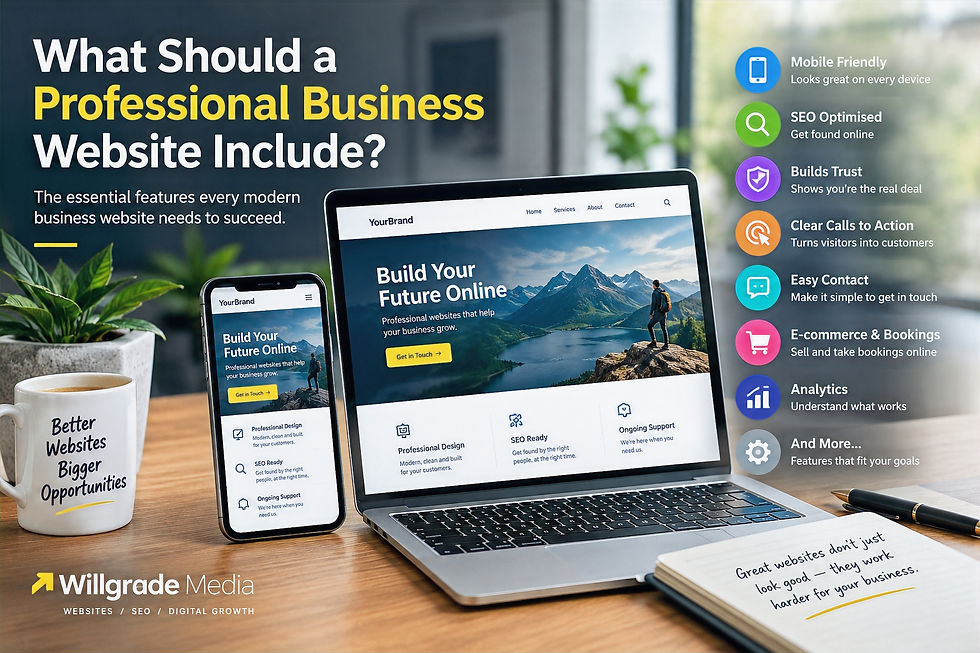 What Should a Professional Business Website Include?
