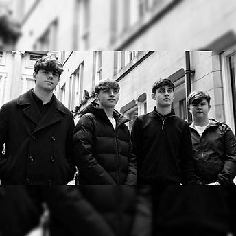 Four young men from an independent artist roster in a city.