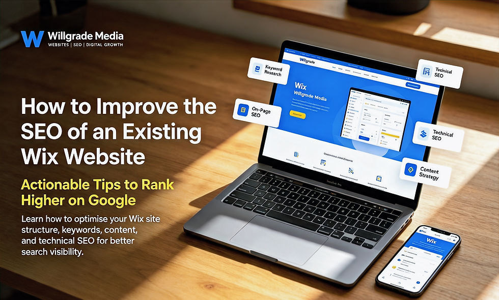 Wix SEO optimisation for an existing business website