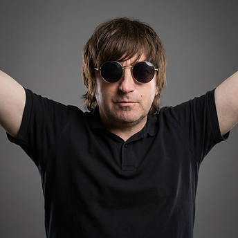 Musician from the independent artist roster in sunglasses.