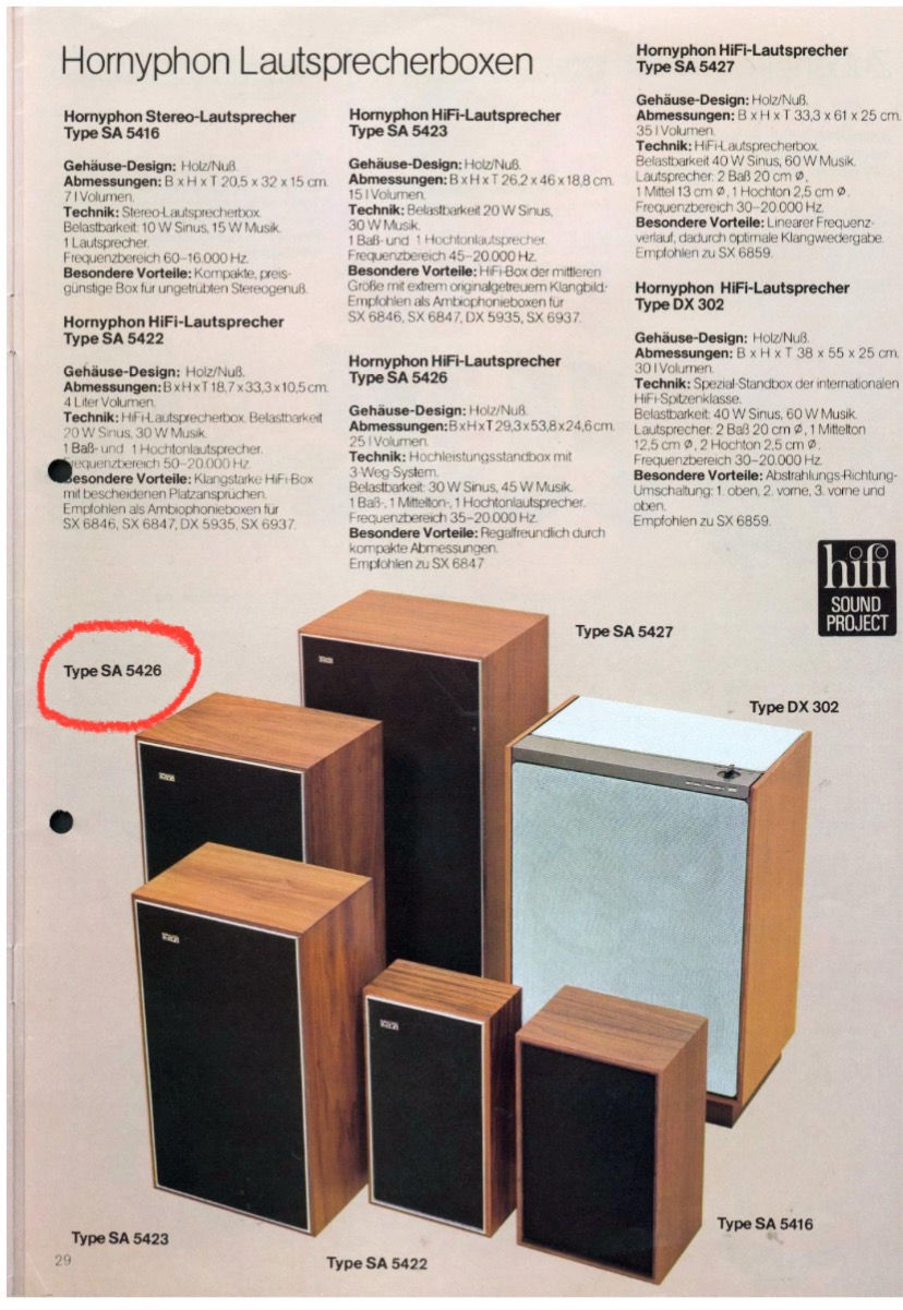 Thumbnail: Philips / Aristona SA5426 speakers
