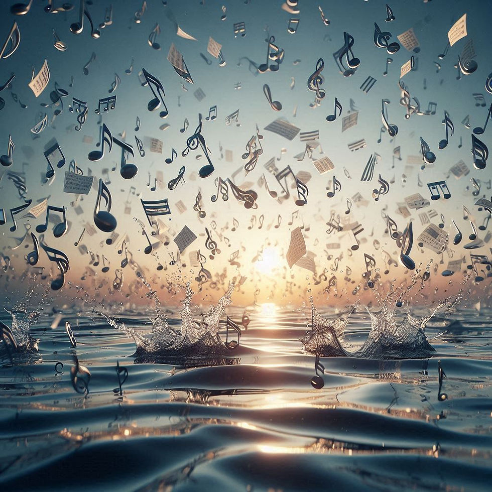 notas cayendo hacia un mar calmado, formato 16_9.png