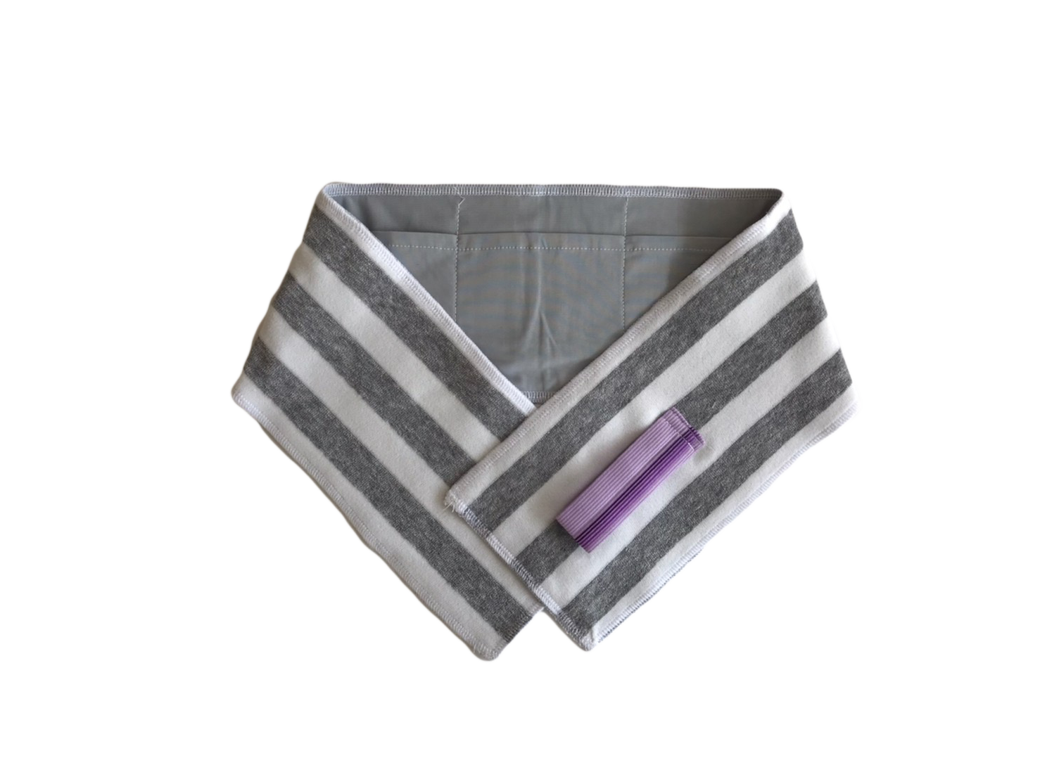 保冷剤ポケット付きタオル【小】B-1グレー