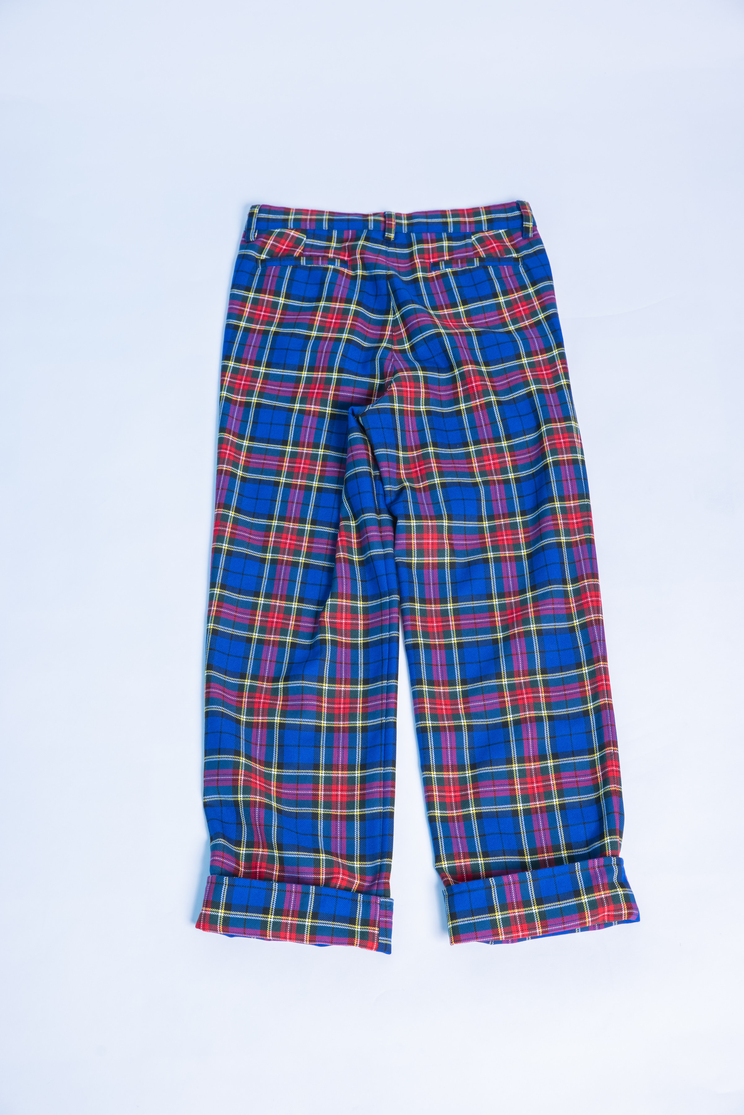 上等 ボンデージパンツ タータンヒップスカーㇳ 赤チェック メイドイン