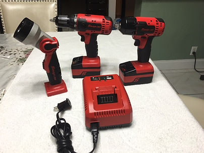 snap on 18v set hammer drill impact driver tommy tools