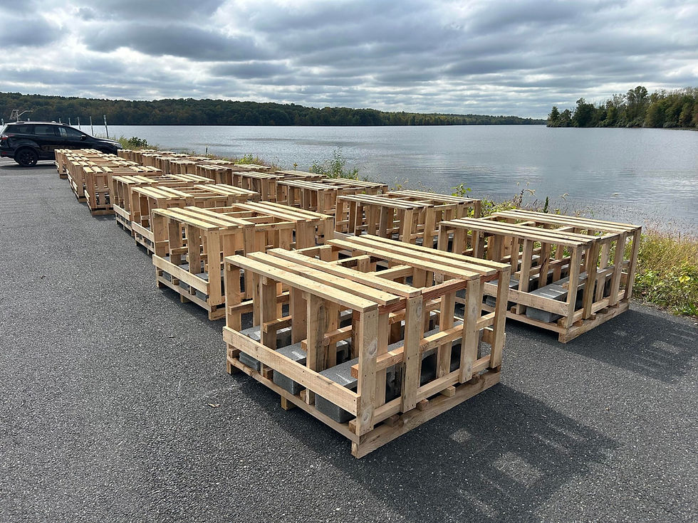 New PA DCNR artificial fish habitat structures installed in Lake Nockamixon