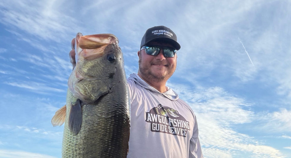 Captain Anthony Awgul's giant 7.6 pound largemouth bass caught on Lake Nockamixon in August 2026