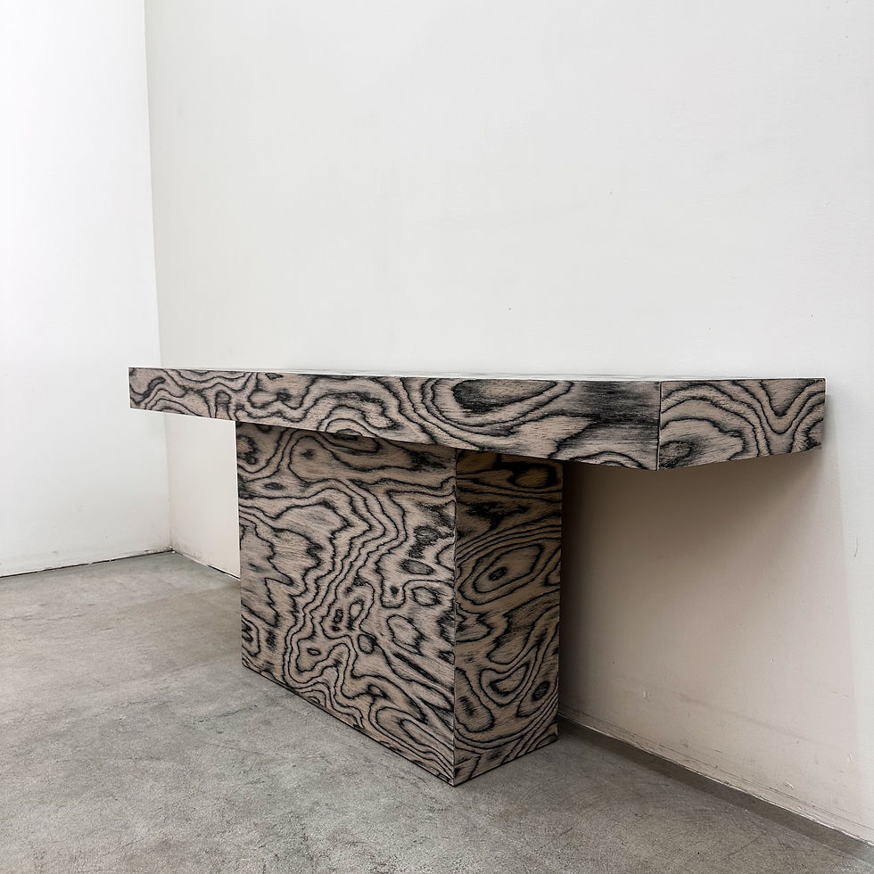 Thumbnail: Vintage Postmodern Pedestal Base Ettore Sottsass Console 