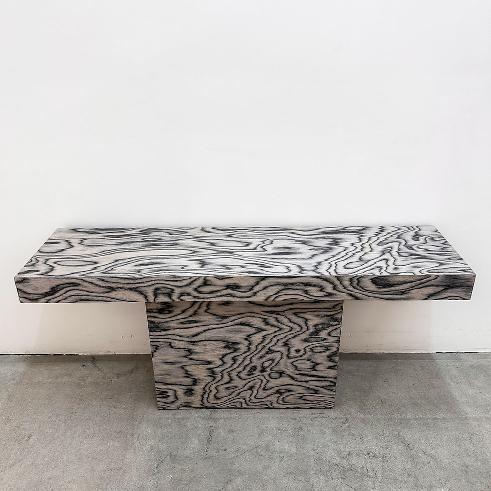 Thumbnail: Vintage Postmodern Pedestal Base Ettore Sottsass Console 