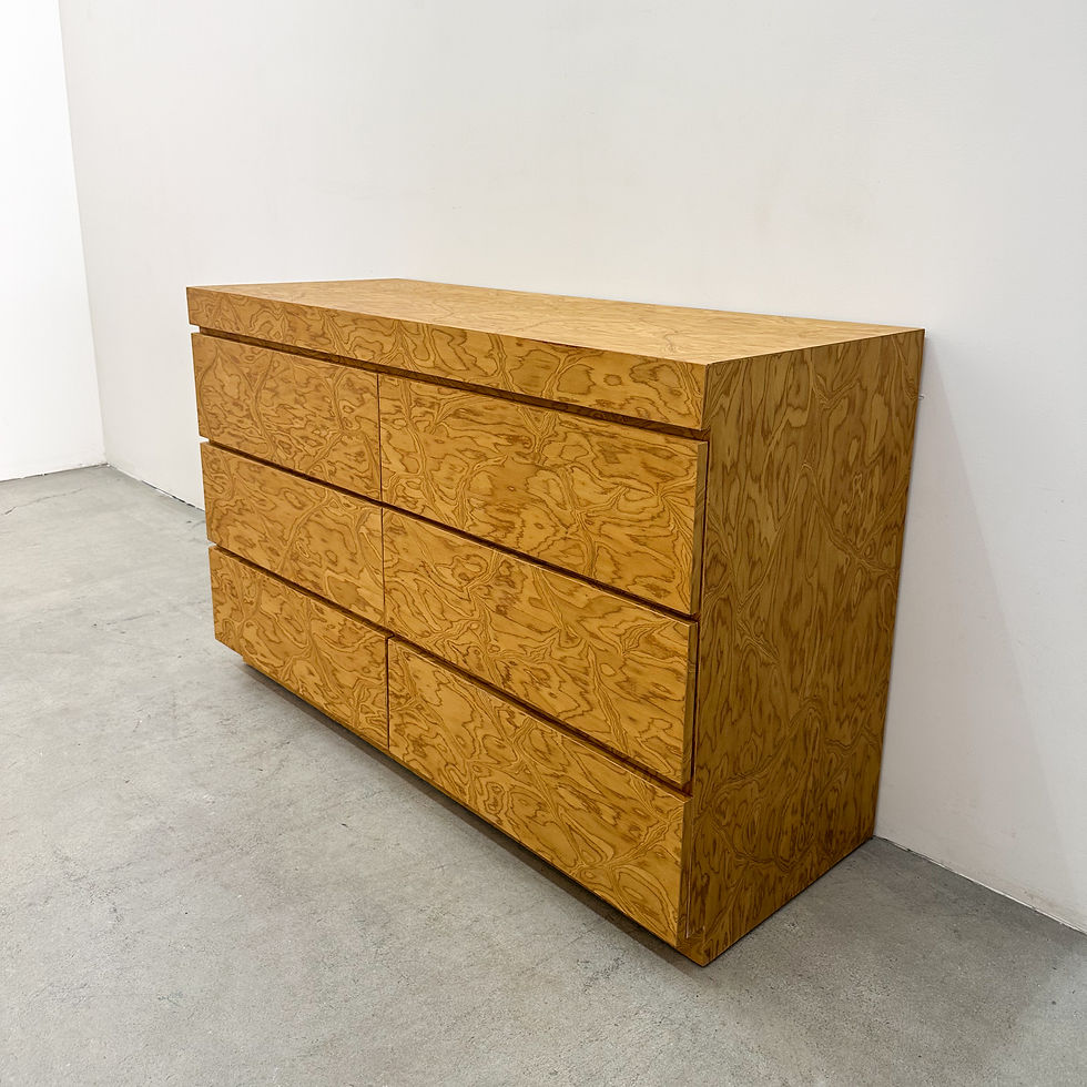 Thumbnail: Vintage 1970s Mid-Century Modern Agreste Ouro Veneer Dresser 