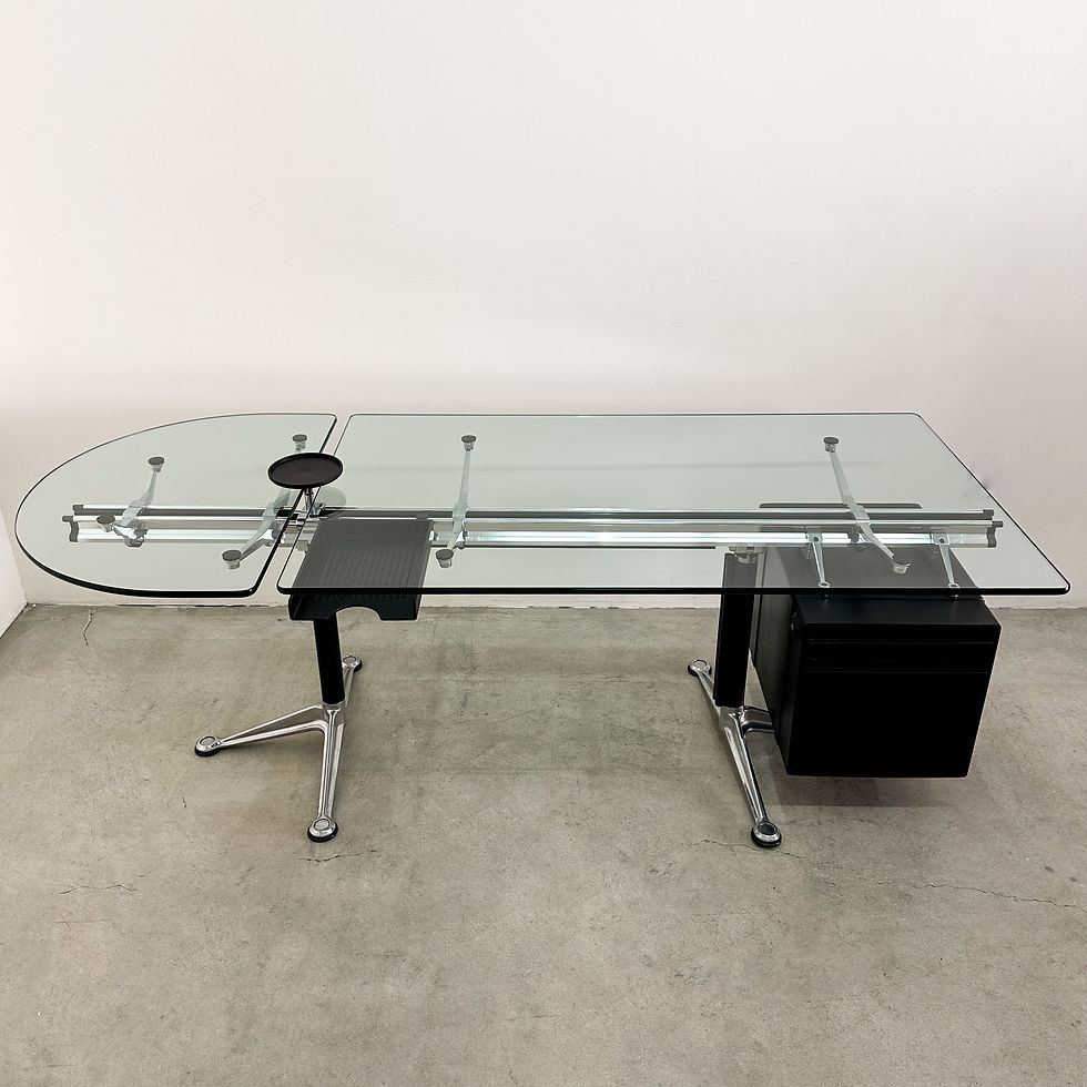 Thumbnail: Vintage Postmodern Bruce Burdick Executive Desk for Herman Miller