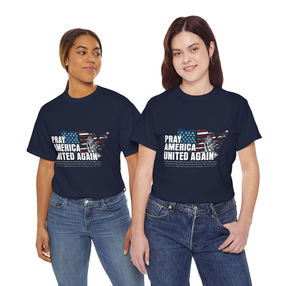 Thumbnail: Pray America UNITED Again Unisex Heavy Cotton Tee