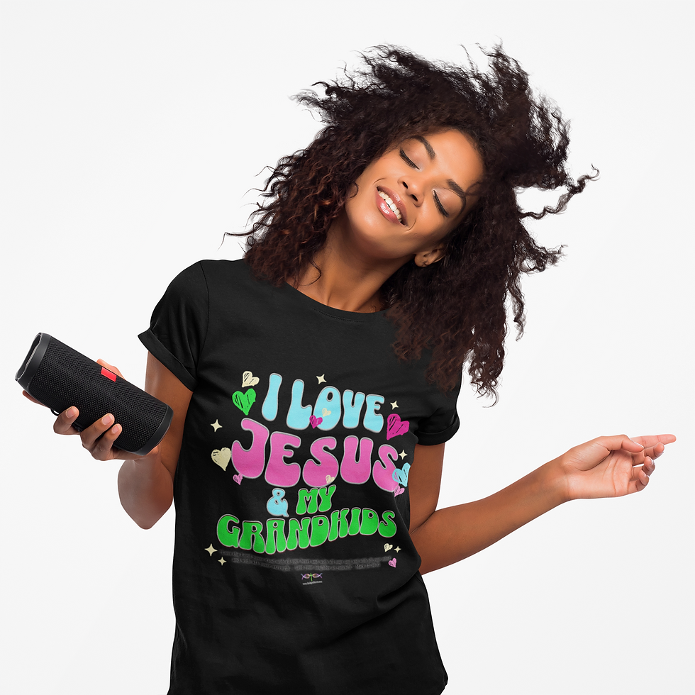 Thumbnail: God's Got It Christian T-Shirt - I Love Jesus & My Grandkids With Mark 12:30-31