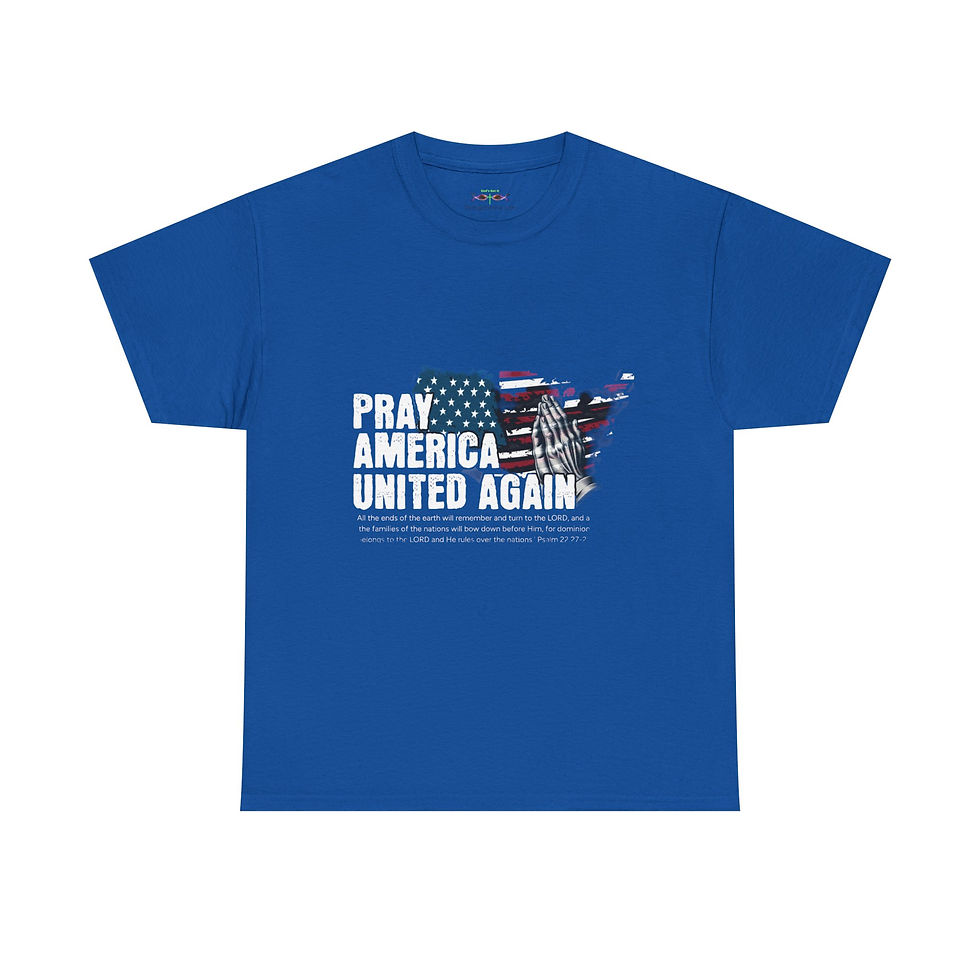 Thumbnail: Pray America UNITED Again Unisex Heavy Cotton Tee