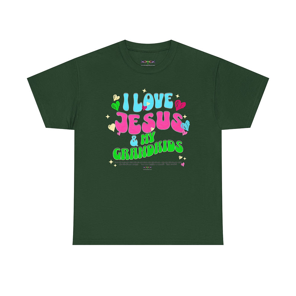 Thumbnail: God's Got It Christian T-Shirt - I Love Jesus & My Grandkids With Mark 12:30-31