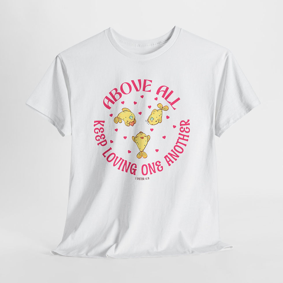 Thumbnail: God's Got It Christian Shirt w/ Pete the Fish Keep Loving One Another 1Peter4:8