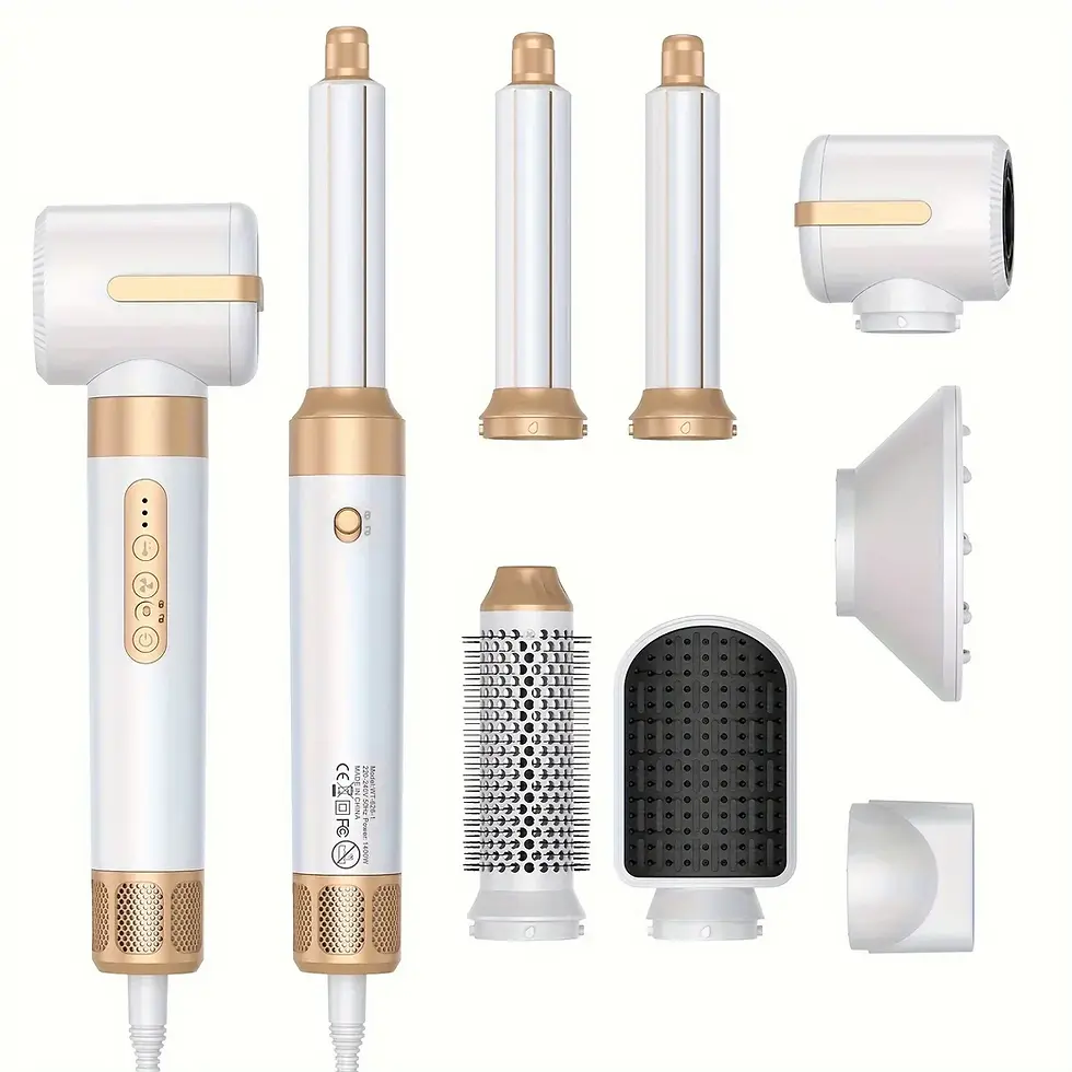 Thumbnail: Tinsol 7 In 1 Hair Dryer Brush Brushless High Speed Hair Dryer with Diffuser Ion