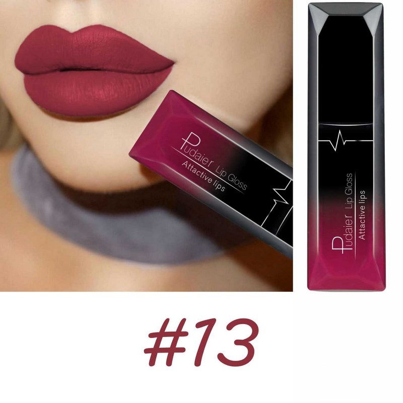 Thumbnail: Velvet Matte Liquid Lipstick Waterproof 10 Long Lasting Colors Non Stick Cup Kis