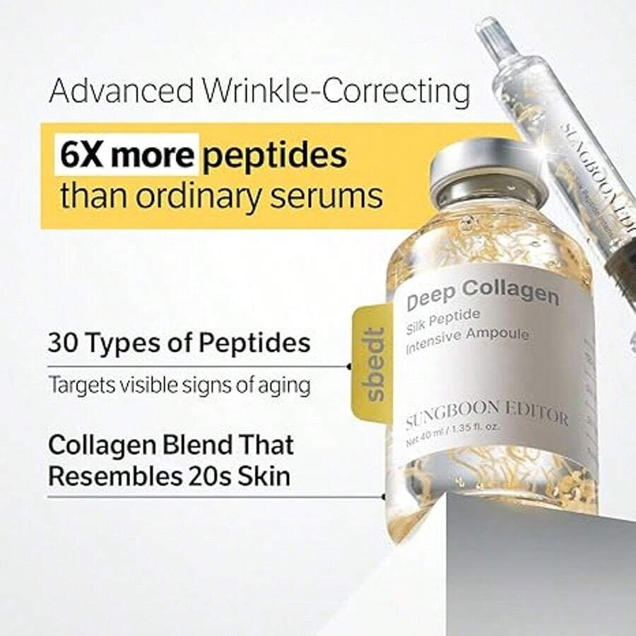 Thumbnail: Silk Peptide Intensive Lifting Ampoule |Anti-Aging Serum For Face With Collagen 