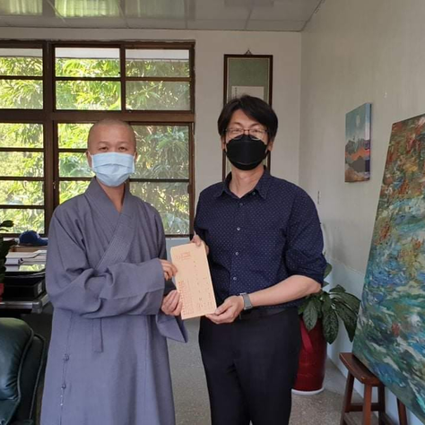 【將佛法在世間實踐，讓莘莘學子受益】~佛元2566年3月21日贊助山上國中校務經費