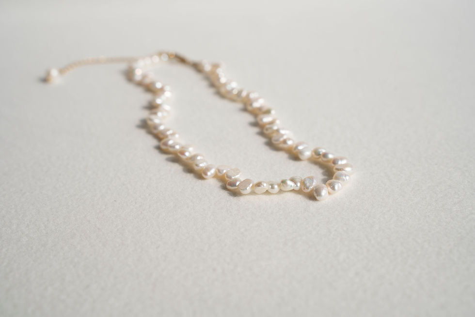 Thumbnail: Irregular Freshwater Pearl Necklace – Gold Plated