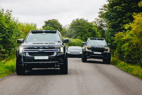Obsidian Ford Rangers front view