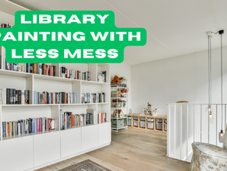 Library Painting With Less Mess In St. Helens, OR