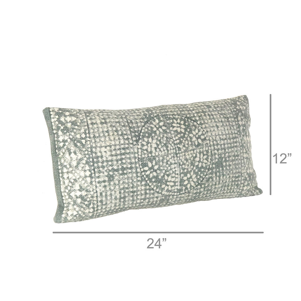 Thumbnail: Global Boho Lumbar Pillow:  Sky/Earth