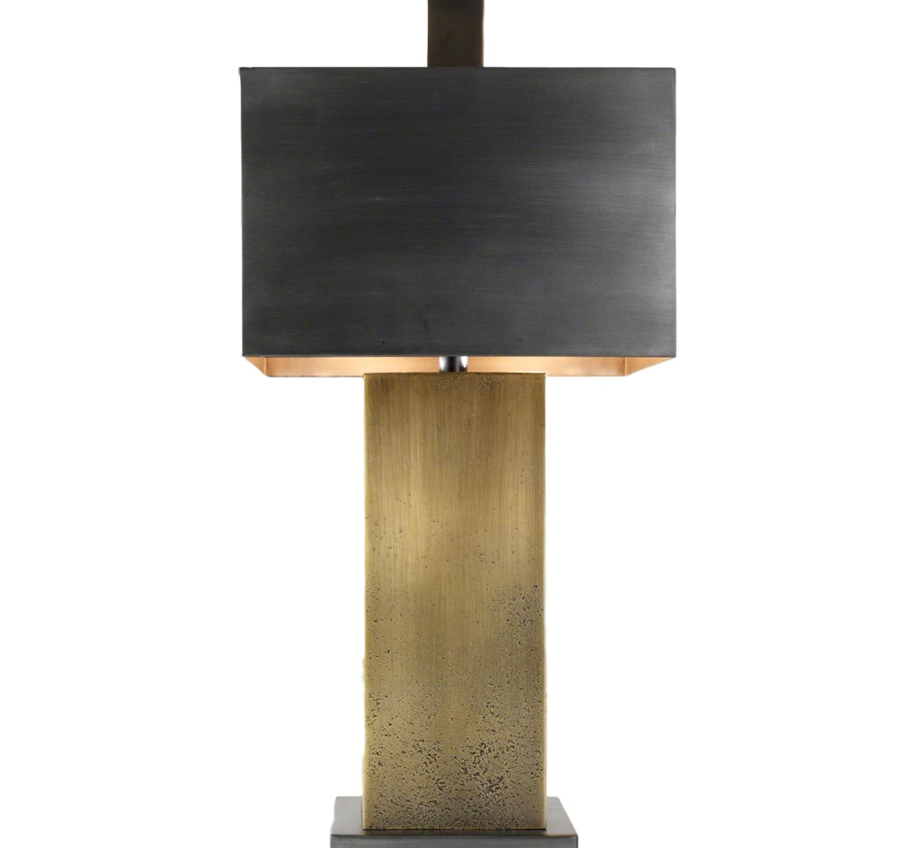 Pitted Bronze Lamp