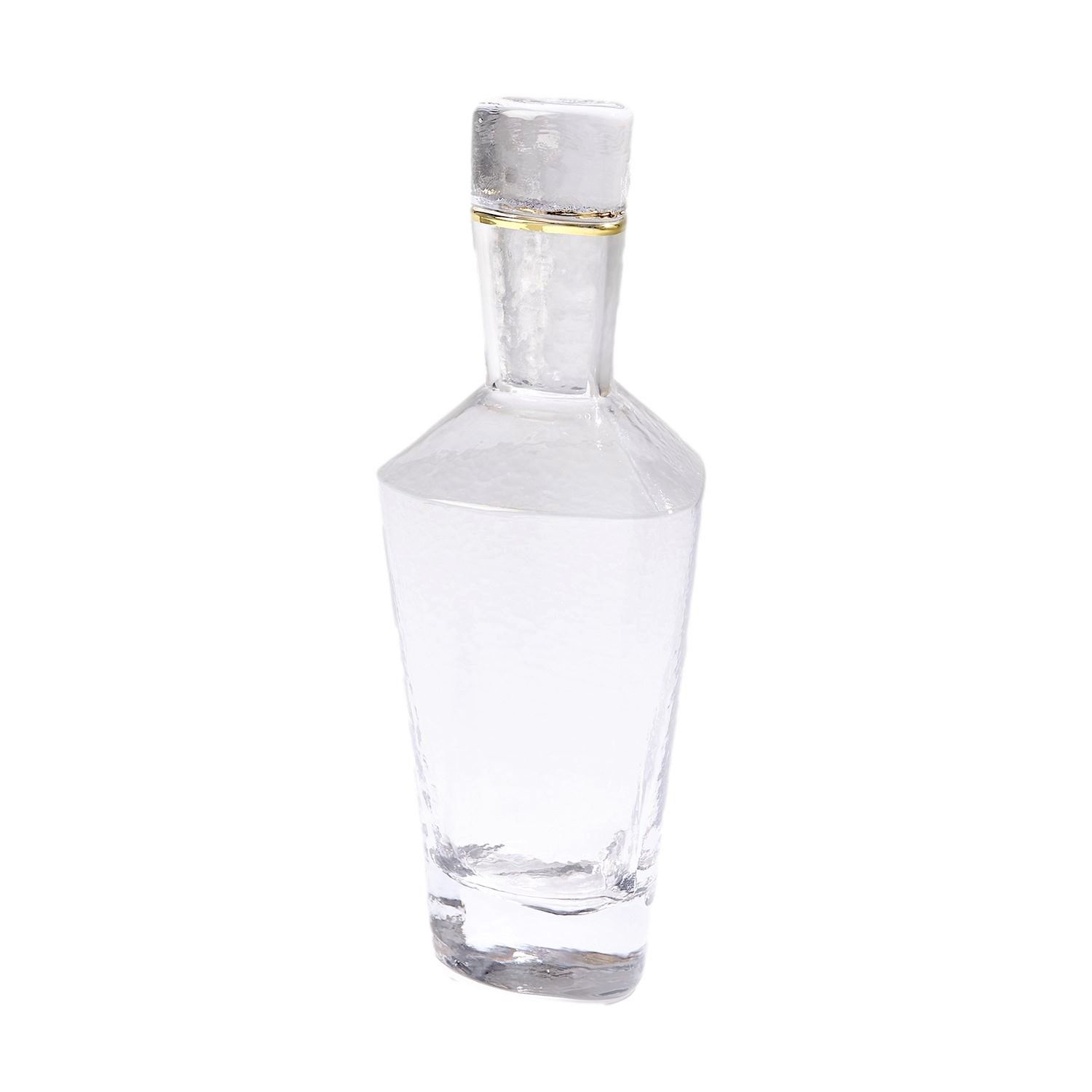 Hammered Art Glass Decanter