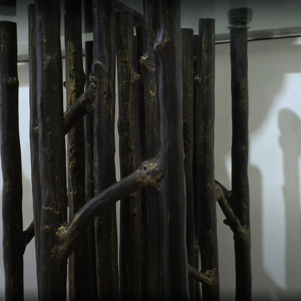 Thumbnail: Faux Bois "Grove" Console Table