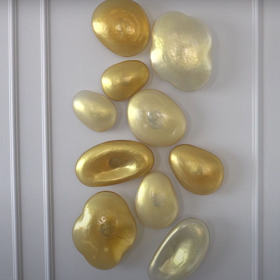 Thumbnail: Five Art Glass Wall Baubles