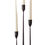 Thumbnail: Set of Three Tall Cast Iron Black Candlesticks