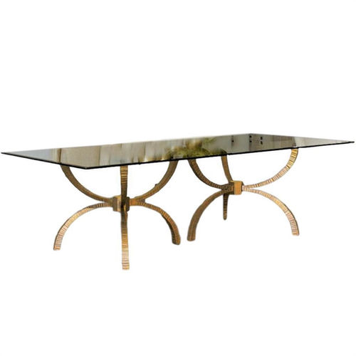 "Teton" Dining Table - Gold