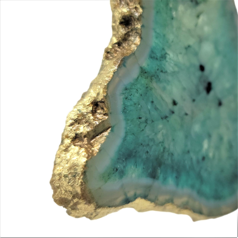 Thumbnail: Agate Slice Ornament - Azure