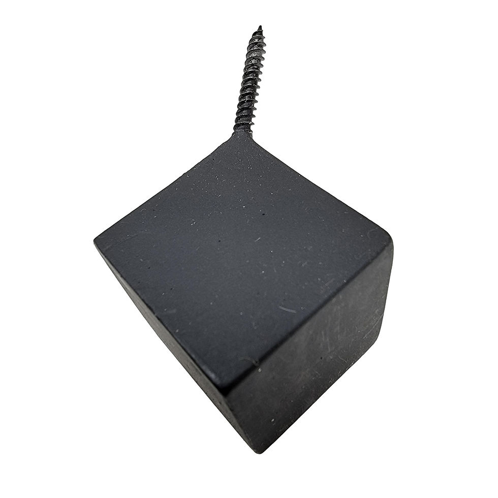 Thumbnail: Matte Black Cube - Luxe Wall Bauble