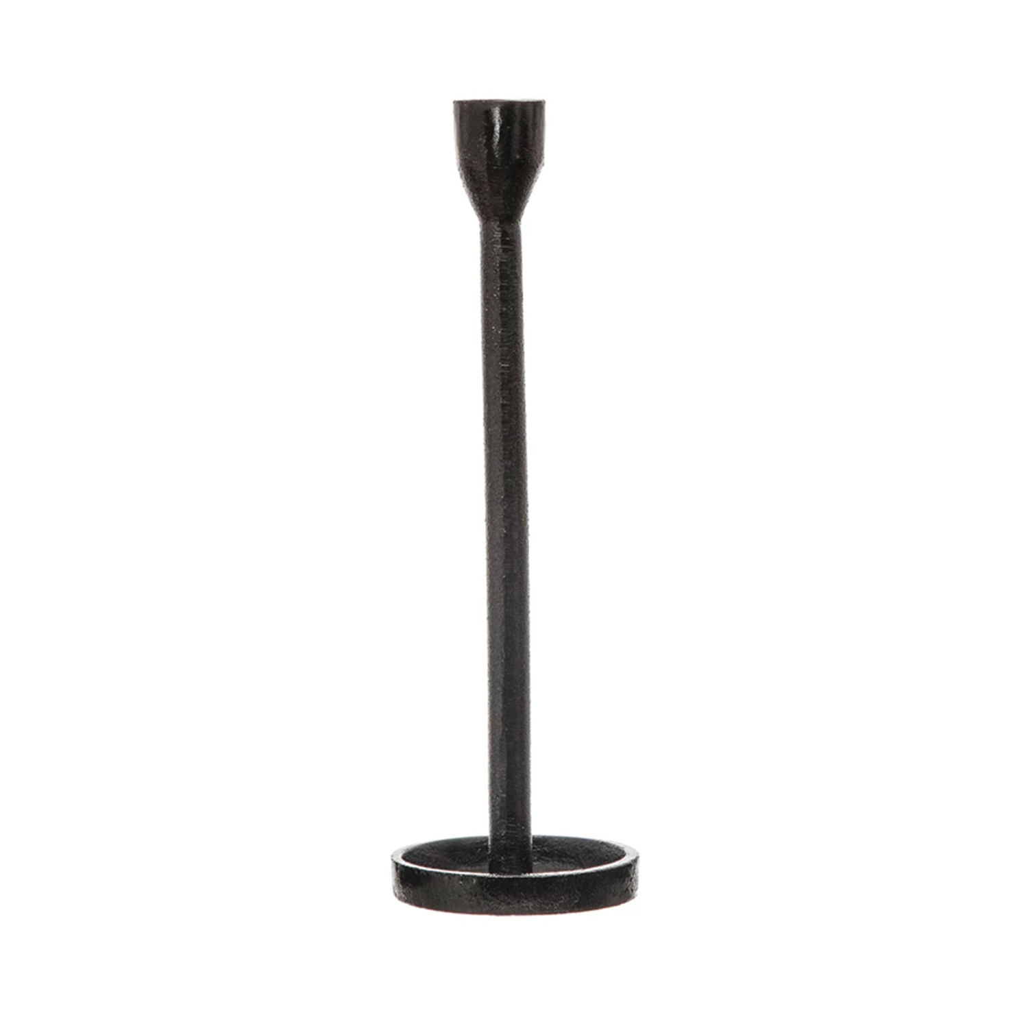 Rustic Cast Iron Taper Holder - 12.25"