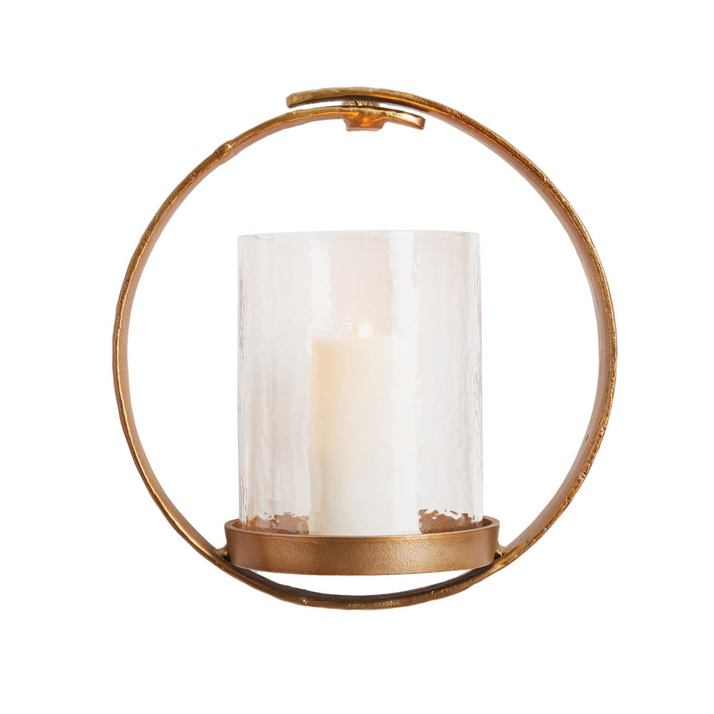 Golden Ring Wall Candle Sconce