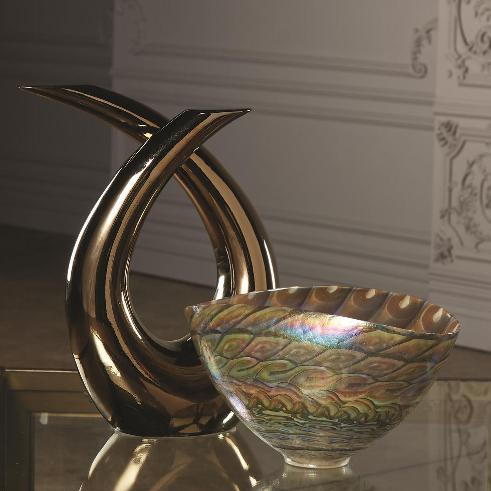 Thumbnail: Loop Swirl Sculpture - Bronze