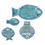 Thumbnail: Four Mod Fish Serving Plates