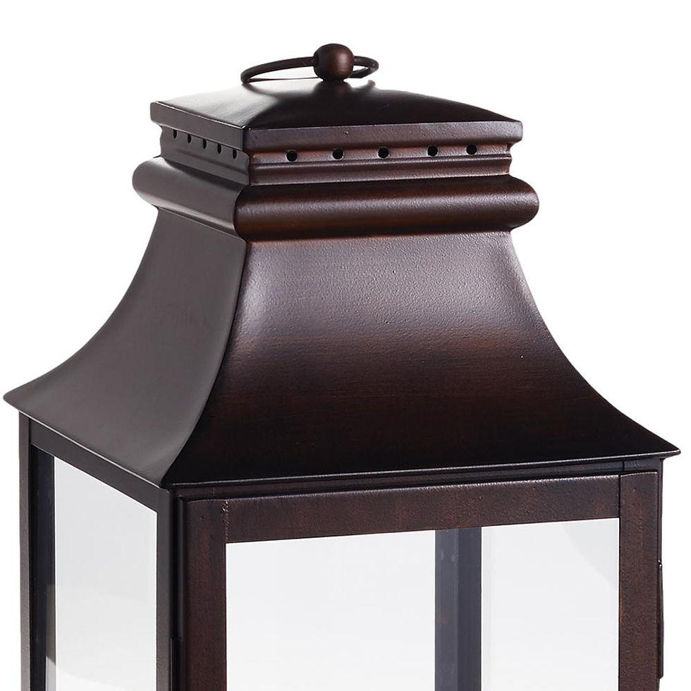 Thumbnail: Carriage Style Bronze Candle Lanterns