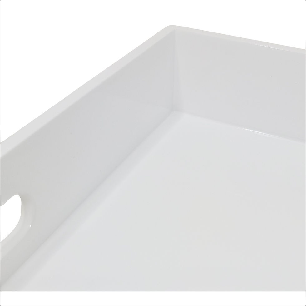 Thumbnail: Gloss Lacquer Tray - 20" - White
