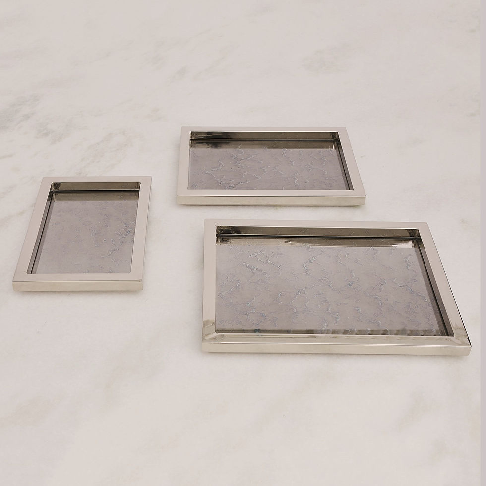 Thumbnail: Three Stepped Nickel Nesting Trays